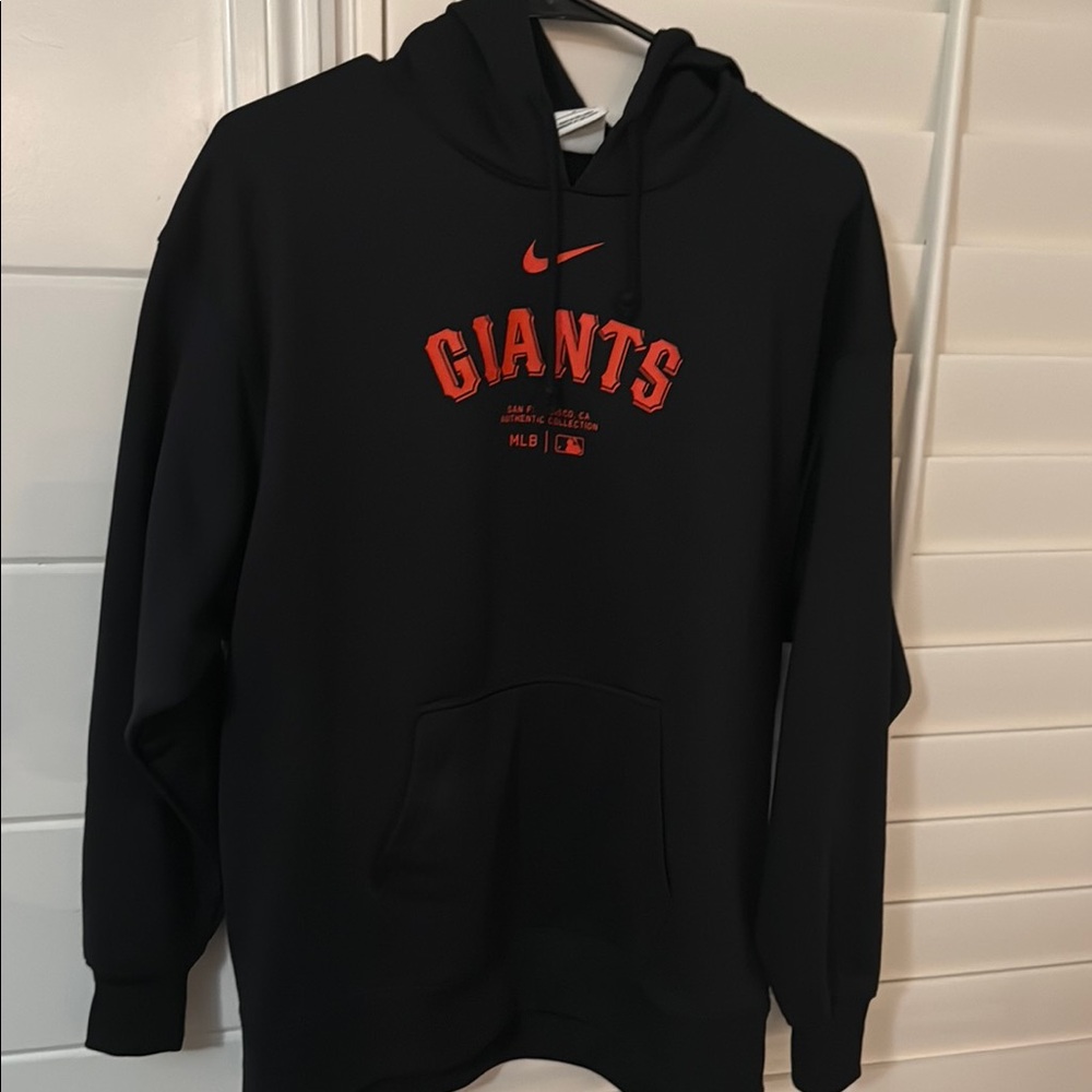 Nike Black and Red Giants Hoodie